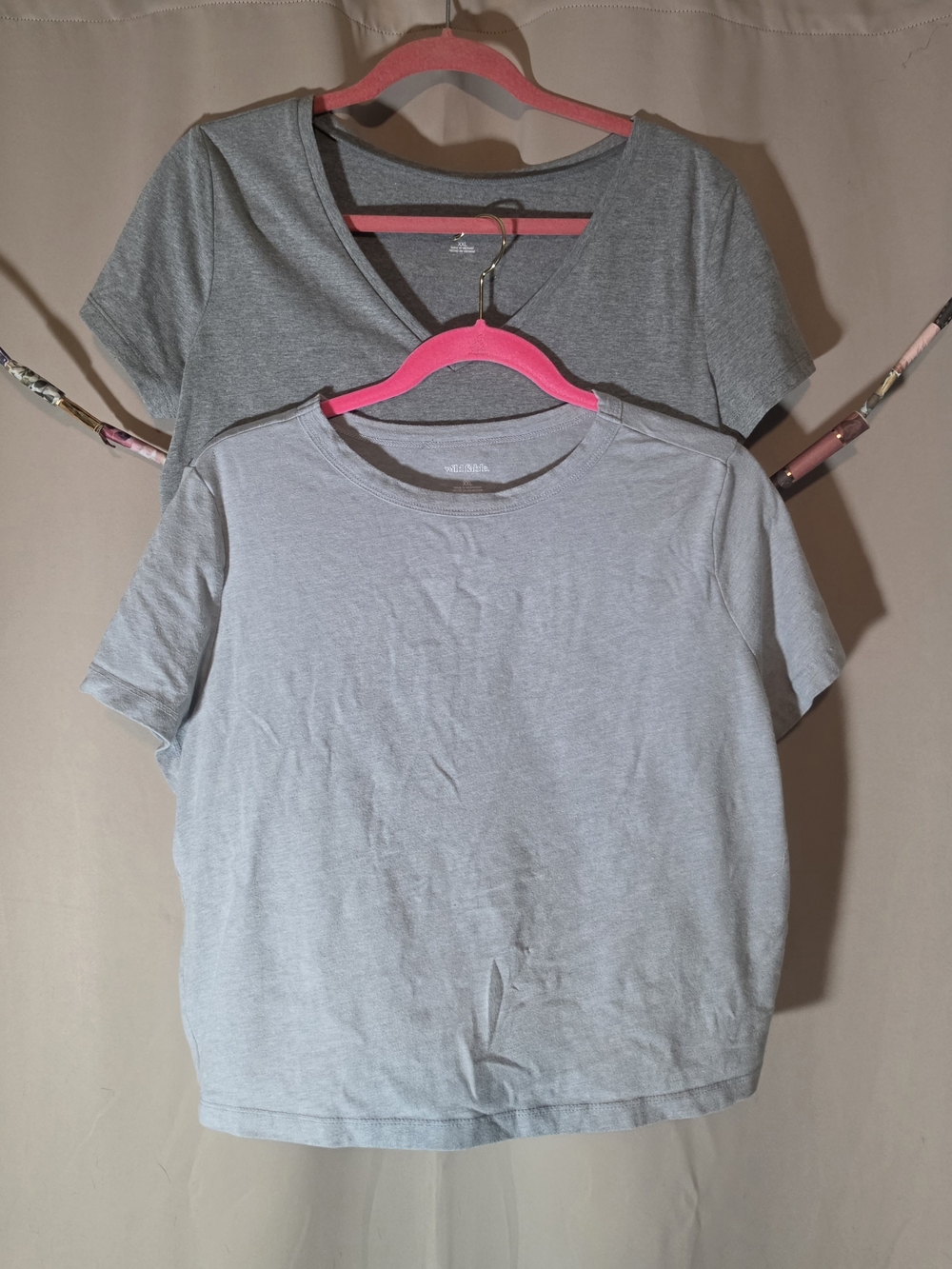 XXL Bundle of 2 Wild Fable Grey Crop Tops!